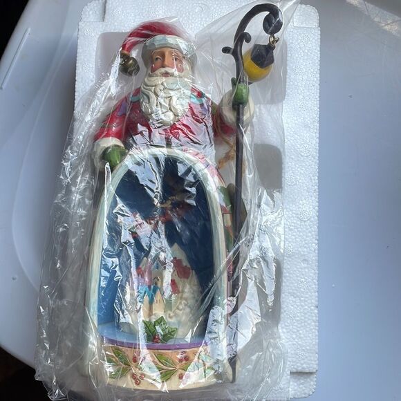 New in Box Jim Shore 2013 Christmas Magic Is All Around Santa/Lighted Scene - Picture 6 of 7